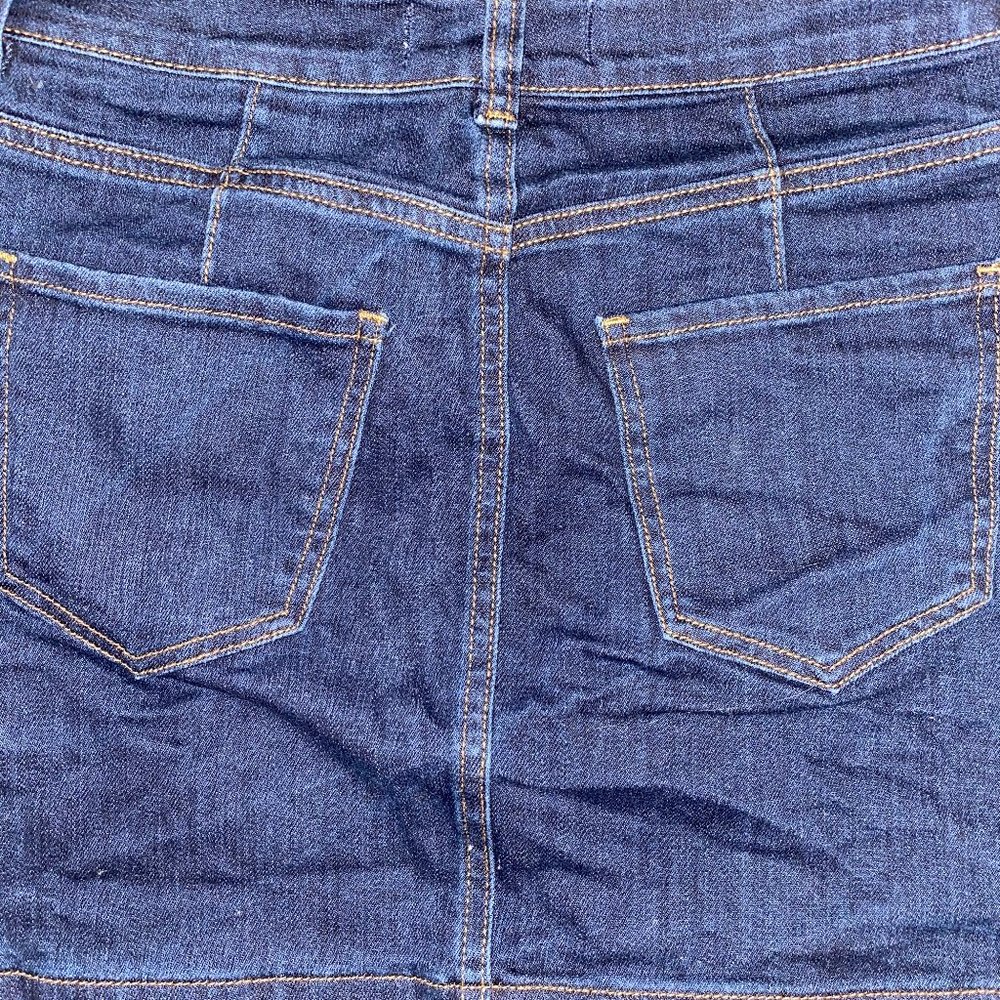 Basic dark blue jean skirt - Picture 2 of 2